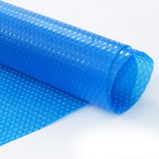 15mil Blue Solar Pool Cover  10ft Round PE Bubble Heat Retention Blanket