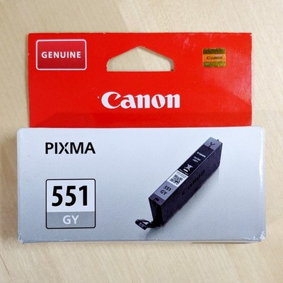NEU VERSIEGELT Canon CLI-551 Grau Tintenpatrone Pixma iP8700 iP8750 MG6340 6512B001
