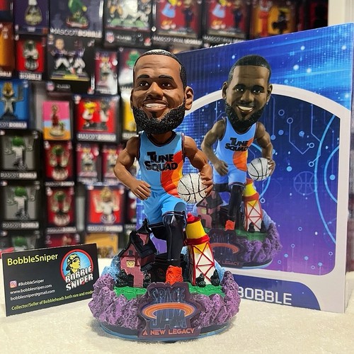 LEBRON JAMES Space Jam: A New Legacy Tune Squad Court NBA Bobblehead - Picture 2 of 11