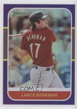 2021 Panini Donruss Retro 1987 Holo Purple Lance Berkman #223 0p7e