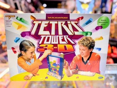 Tetris Tower 3-D Electronic Light Up Game By Radica Vintage 2003 Tested Works