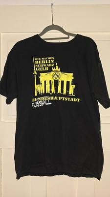 Unisex Fanshirt Borussia Dortmund BVB schwarz gelb Gr.164 Pokalfinale 2012 FCB