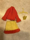 Vintage Barbie "Hooray For Leather" #1477 Skirt Sweater Shoes Complete Set