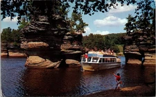 The Sugar Bowl Lower Dells Of The Wisconsin River Wisconsin WI Unposted Postcard