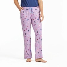 Life Is Good -Women's Cozy Winter Pattern Lightweight Sleep Pant