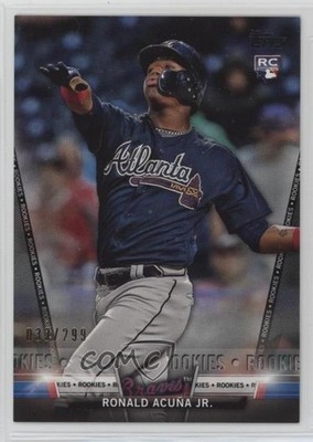 2018 Topps Update Salute Rookies Black /299 Ronald Acuna Jr #S-21 Rookie RC 0vf5