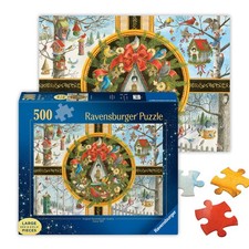 Ravensburger - Puzzle 500 Pezzi Christmas Songbirds | Puzzle Per Adulti