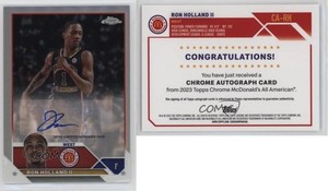 2023 Topps Chrome McDonald's All American Ron Holland II #CA-RH Auto
