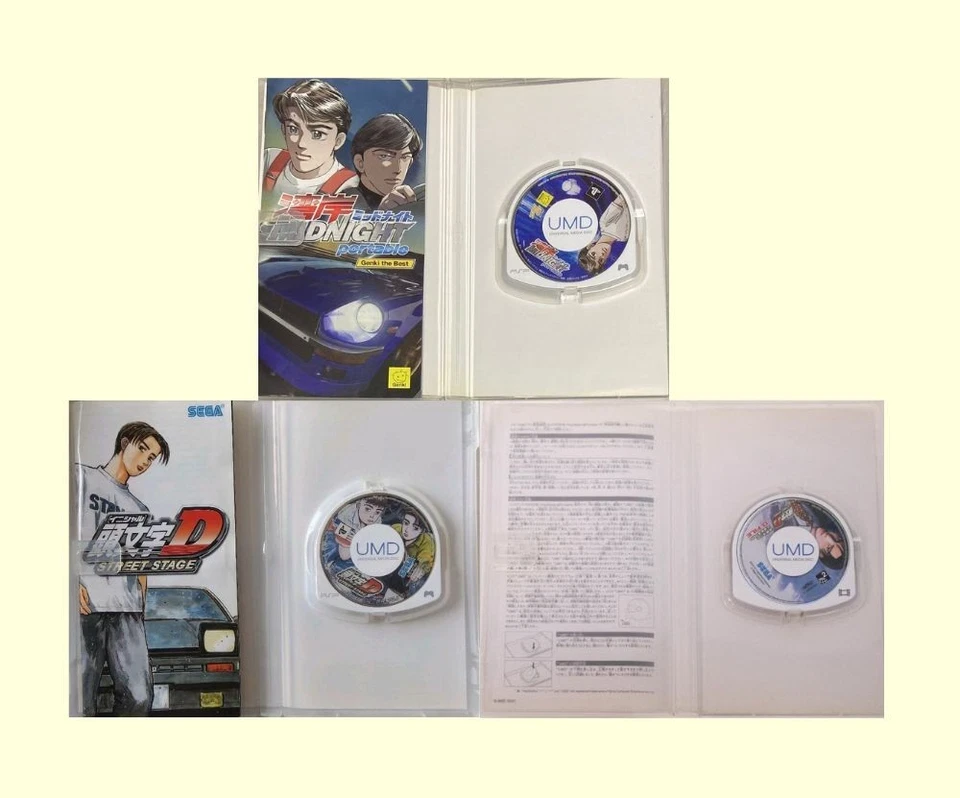 Initial D Street Stage Wangan Gulf Midnight D-FILE PSP PlayStation Tested - Image 2 of 4