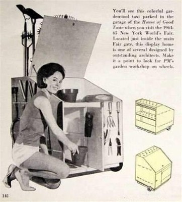 Rolling Garden Workshop Cart How-To Build PLANS