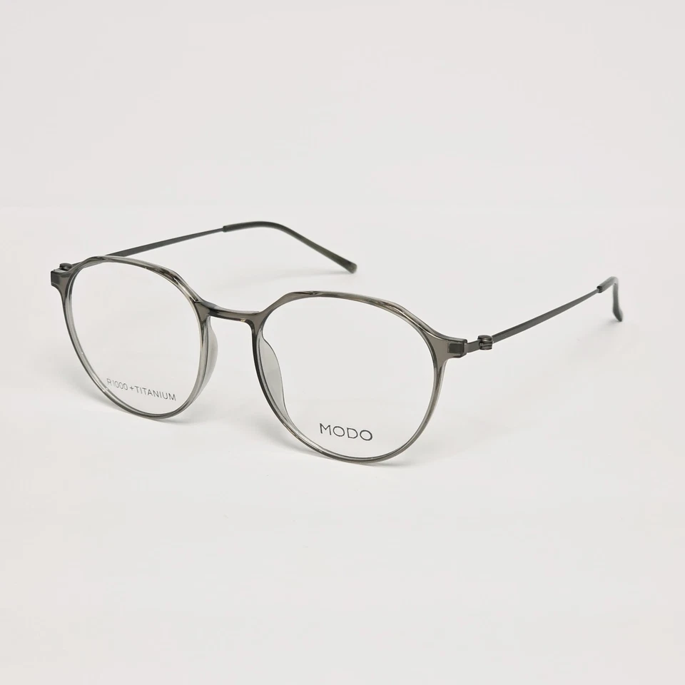 MODO 7032 Women's Ultra-Light Titanium Round Glasses in Gray Crystal | 48mm - Image 2 of 4