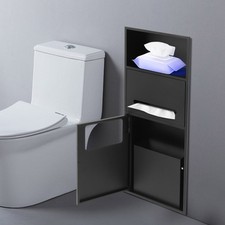 Shower Bathroom Trash Can In-wall Trash Bin Cabinet Toilet Storage Cabinet