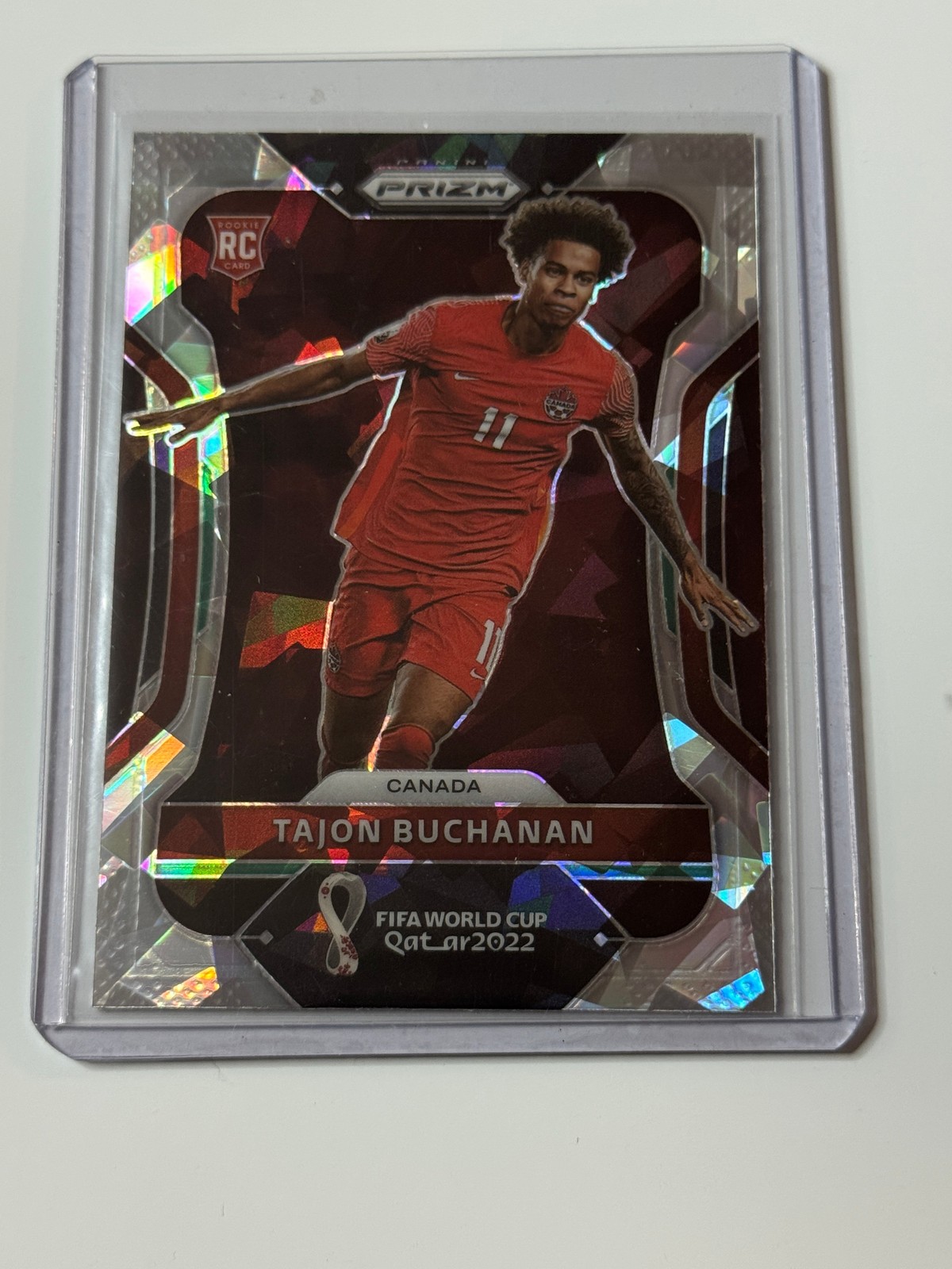 2022 Panini Prizm World Cup Ice #54 Tajon Buchanan Rookie