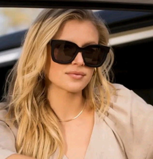 Diff Womens Black Carson Large Frame Polarized St… - image 2