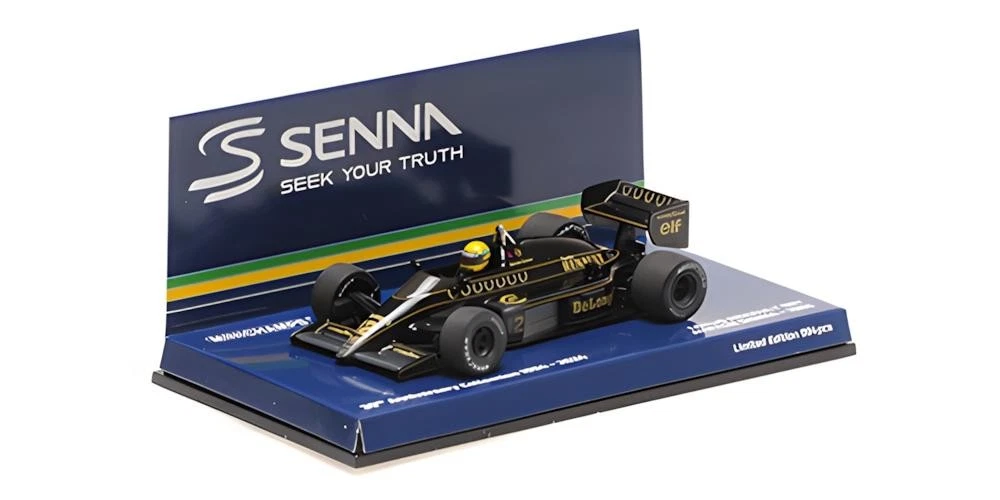 Lotus Renault 97T With Rain Tyres 12 F1 Grand Prix Du Portugal 1985 Ayrton Senna Minichamps 540851872