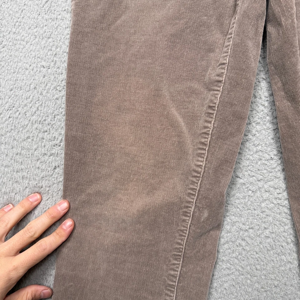 Pantalones Talbots Pana Pierna Recta Para Mujer Talla 10 Marrón Informal Elastizados 32X32 Foto 2 de 4