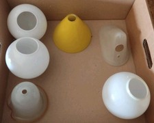 Boccie/campane/ ricambi vetro lampadari Modernariato Vintage in  Opaline 6 pz