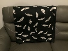 Elegant Woollen Stole With Silver Foil Printing