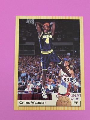1993 Classic Draft Picks RC #1 Chris Webber BASKETBALL Card 8F