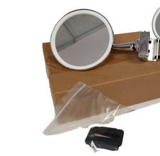 N 1  SPECCHIETTO  PIATTI DIAMETRO 9,5 ATTACCO  MORSETTO PER AUTO  D  EPOCA