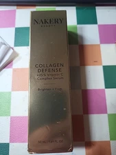NAKERY BEAUTY Collagen Defense + 25% Vitamin C Complex Serum 1.69 oz New/Boxed
