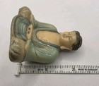 Vintage Chinese Buddha Sitting in Meditation - Modestly Decorated Solid Resin — photo 5