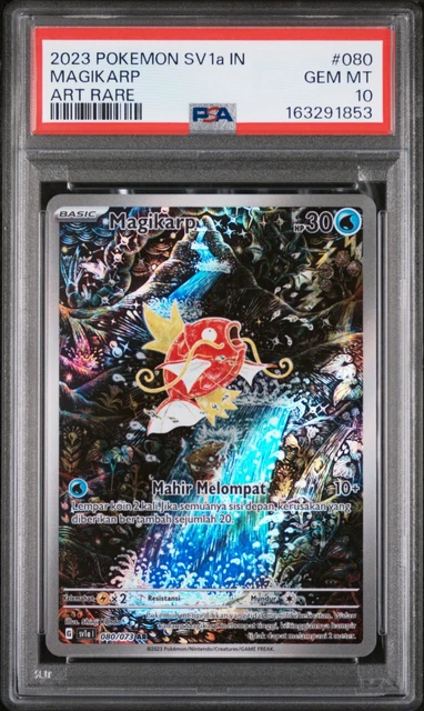 2023 POKEMON INDONESIAN SV1A I-TRIPLET BEAT ART RARE #080 MAGIKARP PSA 10