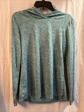 BCG Women  s Medium Green Long Sleeve Thumb Holes Athletic Hoodie