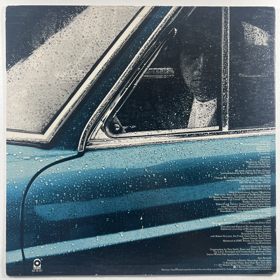 Peter Gabriel -Self Titled LP ATCO SD 36-147 EX 1977 Solsbury Hill Prog Rock - Image 2 of 4