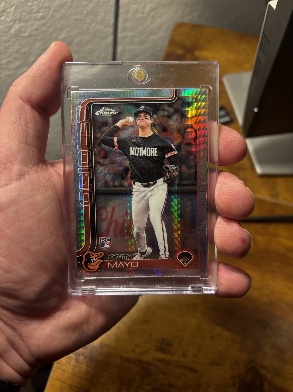 2025 Topps Chrome - Coby Mayo #120 Prism Refractor (RC)