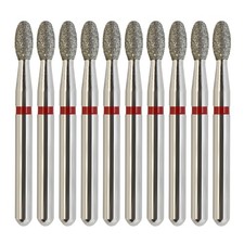 Dental Diamond Burs Egg Football FG 379/018F Fine Grit High Speed Friction Grip