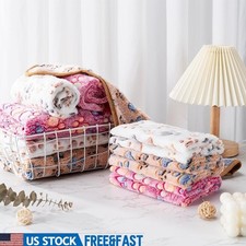 Soft Flannel Pet Blanket Lightweight Cozy Dog Cat Cover Easy Clean Multipurpose