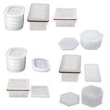 Storage Box Resin Mold,Diamonds Jewelry Box Silicone Mold for DIY Home Decor