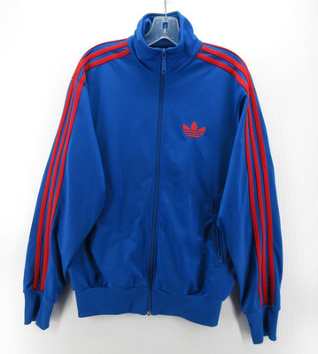 Adidas Jacket Men Large Blue Originals Firebird Track Coat Full Zip 2009 Y2K *