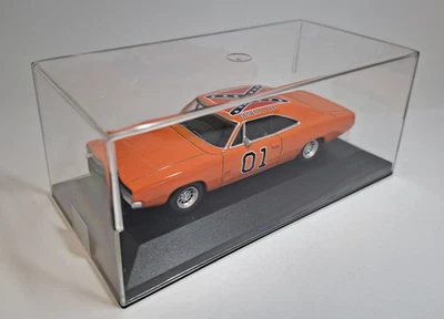 Dodge Charger Général Lee Shériff fais-moi peur 1/43 Norev boite vitrine - Photo 1/3