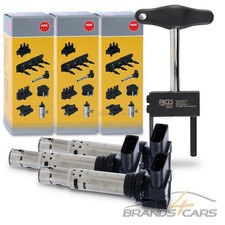 3x NGK ZÜNDSPULE FÜR SEAT IBIZA TOLEDO SKODA FABIA ROOMSTER VW POLO 9N 6R 1.2
