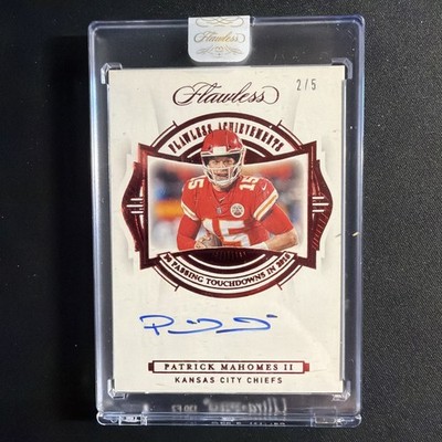 Patrick Mahomes II 2020 Flawless Achievements Autograph 2/5 Chiefs Encased