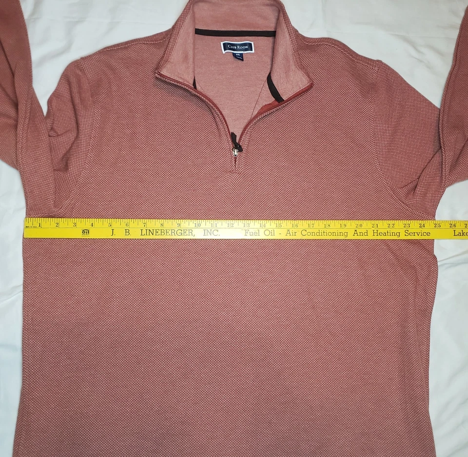 Sudadera Club Room Hombre XXL Manga Larga 1/4 Cremallera Foto 3 de 4