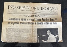 VATICAN CITY L OSSERVATORE ROMANO ANNOUNCING STAMPS FOR POLANDS CHRISTIANIZATION