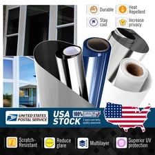 One Way Mirror Tint Window Film Privacy Protect UV Reflective Sun Block For Home