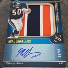 Panini Silhouette 2025 Mike Singletary Autographs #SA-MS Bears Patch /10 NFL