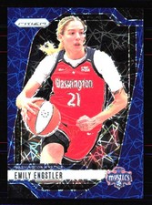 2024 Panini Prizm WNBA #67 Emily Engstler Blue Velocity Prizms Mystics