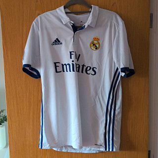 adidas Climacool Real Madrid Home Shirt White Fly Emirates Adults Size L