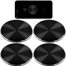 4 Pack Metal Plates Replacement Magnetic Car Mount Round Discs Strong Adhesive
