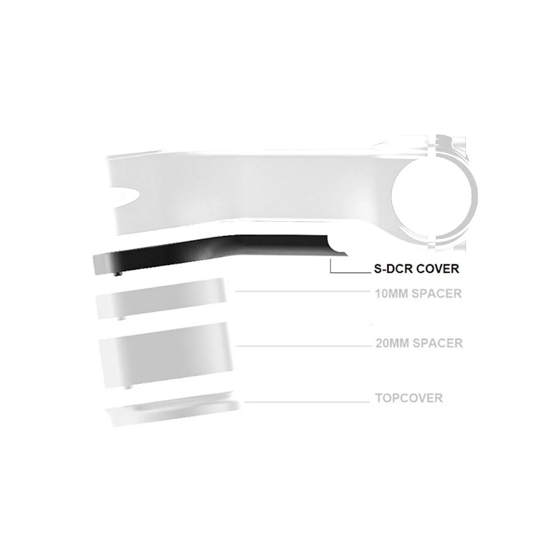 Dedacciai Deda Cover Superbox 130 mm Nylon Schwarz
