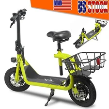 450W Sport Electric Scooter Adult w/ Seat E-Bike Electric Moped Urban Commuter
