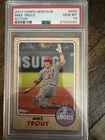 2017 Topps Heritage Baseball Mike Trout Action SP #450 PSA 10