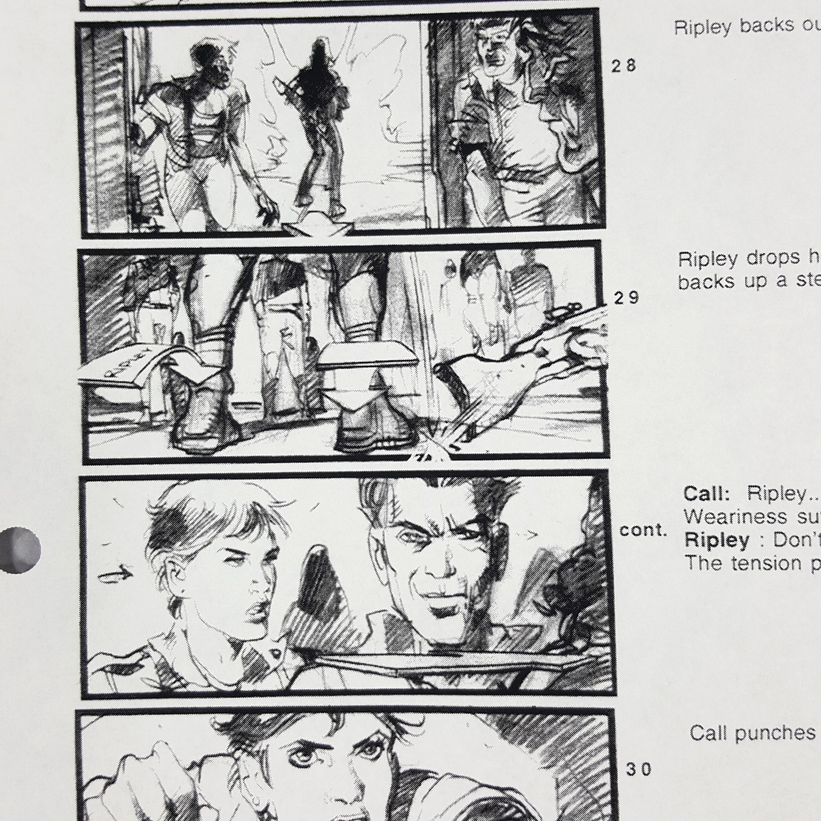 Image 6 of Alien: Resurrection - Production Used Storyboard, Ripley Cloning Area Movie Prop