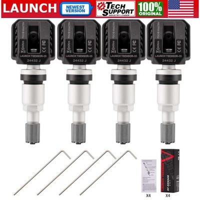 4x LAUNCH LTR-05 RF Sensor Universal 315/433MHz Tire Pressure TPMS Programmable