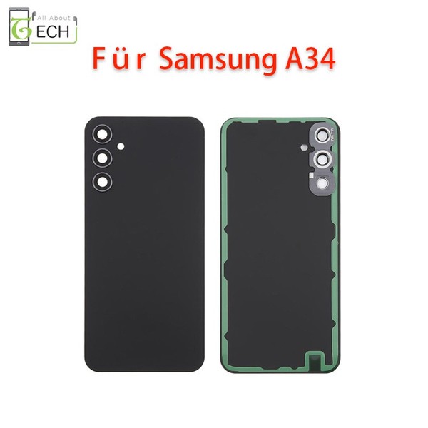 FüR Samsung Galaxy A34 SM-A346 Akkudeckel Backcover RüCkseite + Dichtung S...-image